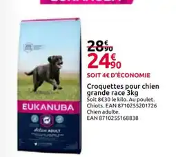 Mr Bricolage EUKANUBA Croquettes pour chien grande race offre