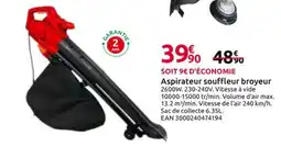 Mr Bricolage Aspirateur souffleur broyeur offre