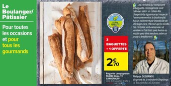 Carrefour Baguette campagnarde offre