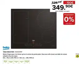 Gitem BEKO Table induction hi164203fmt offre
