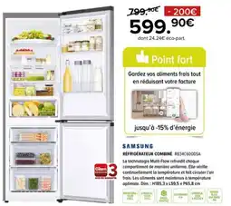 Gitem SAMSUNG Réfrigérateur combiné rb34c600dsa offre