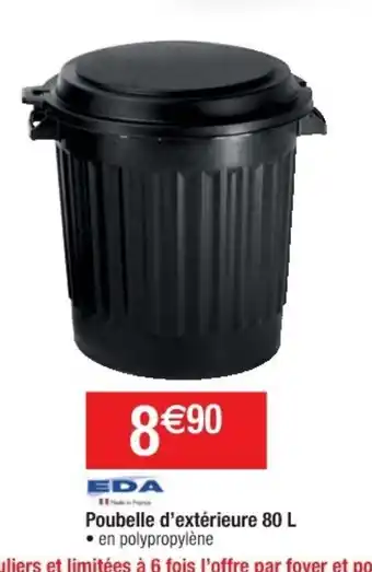 Cora x Carrefour Poubelle d'extérieure offre
