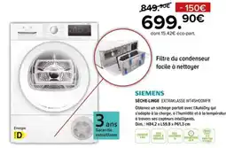 Gitem SIEMENS Sèche-linge extraklasse wt45hoomfr offre