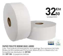 Hyperburo Papier toilette bobine maxi jumbo offre