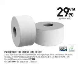 Hyperburo Papier toilette bobine mini jumbo offre