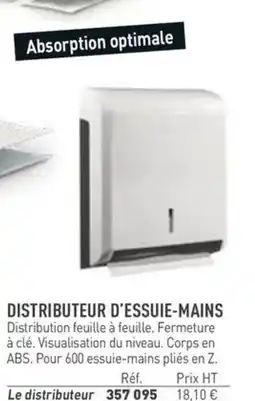 Hyperburo Distributeur d'essuie-mains offre