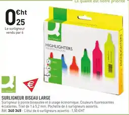 Hyperburo Surligneur biseau large offre