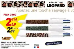 Hyperburo BIC Stylo 4 couleurs leopard offre