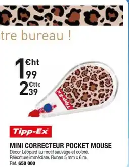 Hyperburo TPP-EX Mini correcteur pocket mouse offre