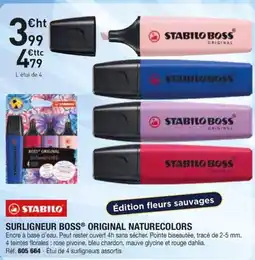Hyperburo STABILO Surligneur boss original naturecolors offre