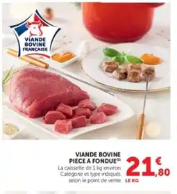 U Express Viande bovine piece a fondue offre