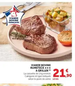 U Express Viande bovine rumsteck a griller offre