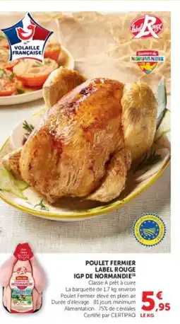 U Express Poulet fermier label rouge igp de normandie offre