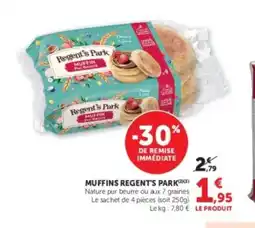 U Express REGENT'S PARK Muffins offre