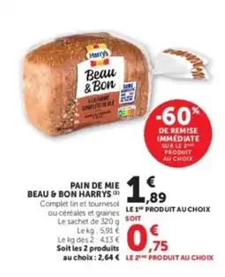 U Express HARRY'S Pain de mie beau & bon offre