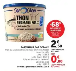U Express CAP OCEAN Tartinable offre