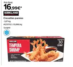 Costco KIRKLAND Crevettes panées offre