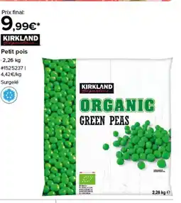 Costco KIRKLAND Petit pois offre