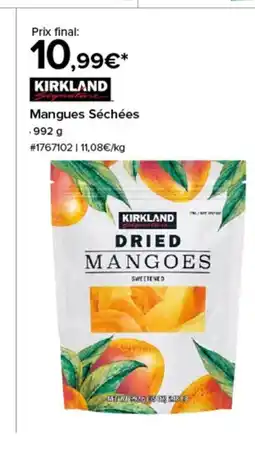 Costco KIRKLAND Mangues Séchées offre