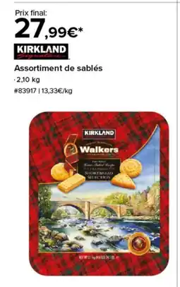 Costco KIRKLAND Assortiment de sablés offre