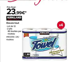 Costco KIRKLAND Essuie-tout offre