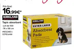 Costco KIRKLAND Tapis absorbant offre