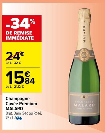 Champagne cuvée premium MALARD