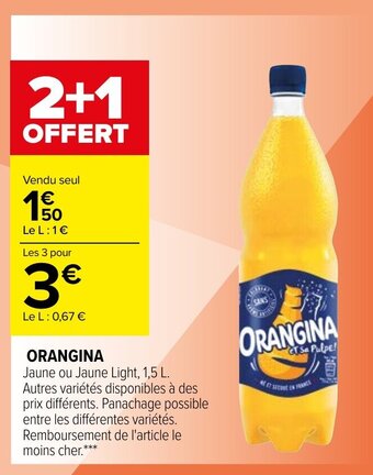 Carrefour ORANGINA offre