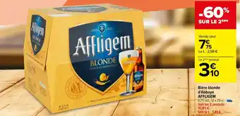 Carrefour Bière blonde d'abbaye AFFLIGEM offre