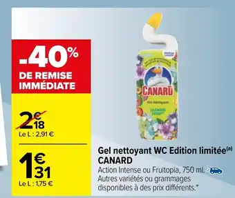Carrefour Gel nettoyant WC edtion limitée CANARD offre