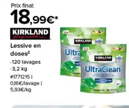 Costco KIRKLAND Lessive en doses offre