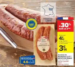 Carrefour Market Saucisses de Montbéliard I.G.P offre