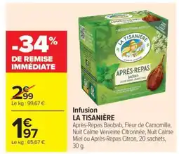 Carrefour Market Infusion La Tisaniere offre