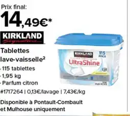 Costco KIRKLAND Tablettes lave-vaisselle offre