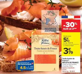 Carrefour Market TRUITE FUMÉE DE FRANCE offre