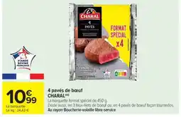 Carrefour Market 4 pavés de bœuf offre