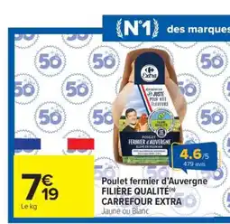 Carrefour Market Poulet fermier d'Auvergne offre