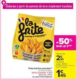 Carrefour La frite fraîche & française offre