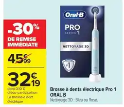Carrefour Market Brosse à dents électrique Pro 1 ORAL B offre