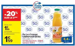 Carrefour Market Pur jus d'orange CARREFOUR EXTRA offre