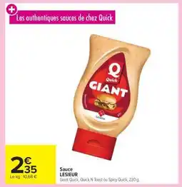 Carrefour Market Sauce LESIEUR offre