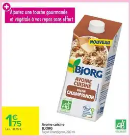 Carrefour Market Avoine cuisine BJORG offre