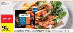 Carrefour Saumon fumé Offre Spéciale LABEYRIE offre