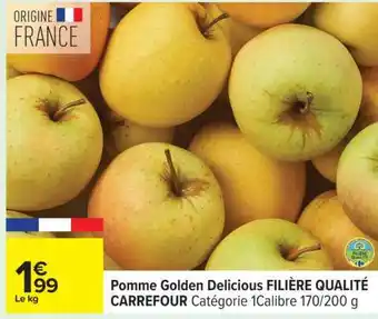 Carrefour Pomme Golden Delicious offre