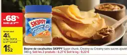 Carrefour BEURRE DE CACAHUÈTES SKIPPY offre