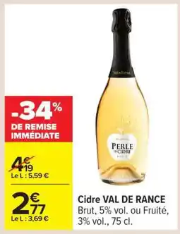 Carrefour CIDRE VAL DE RANCE offre