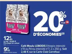 Carrefour CAFÉ MOULU LOBODIS offre