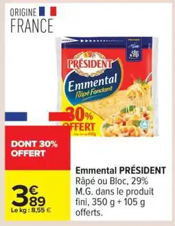 Carrefour Emmental Président offre
