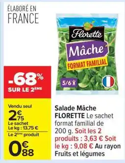 Carrefour Salade mâche FLORETTE offre
