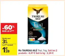 Carrefour Riz TAUREAU AILÉ Thaï offre